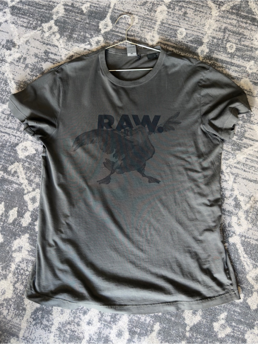 G-Star Olive Gray Crewneck T-Shirt